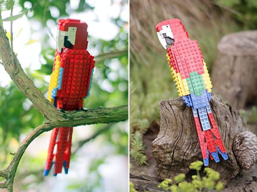 Bird Enthusiast Creates LEGO Birds