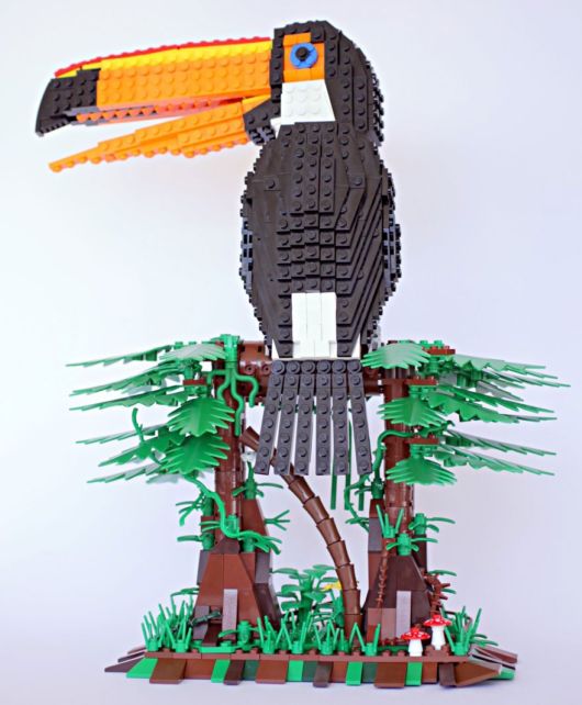 Bird Enthusiast Creates LEGO Birds