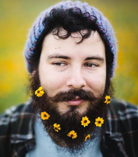 Latest Trend: Men With Flowers In Their Beards