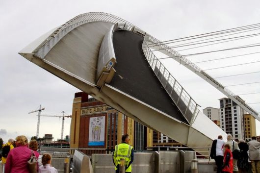 The Gateshead Millennium Bridge In England