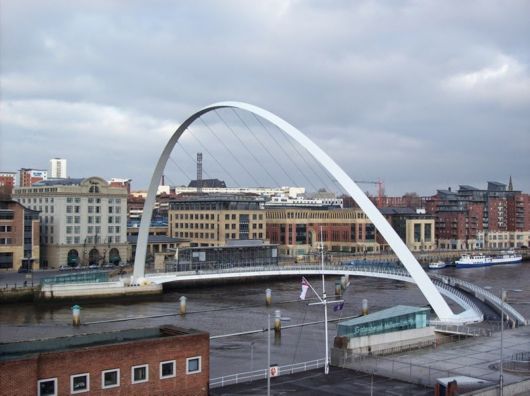 The Gateshead Millennium Bridge In England