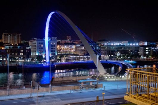 The Gateshead Millennium Bridge In England